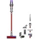 Вертикальний + ручний пилосос (2в1) Dyson V11 Fluffy Nickel/Red (476550-01)