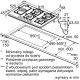 Газова варильна поверхня Bosch PPM9A6I40