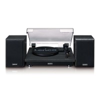 Програвач із колонками Lenco LS-100BK (A004815)
