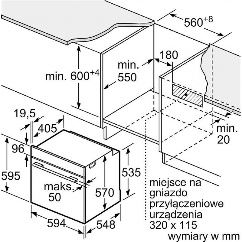 Духовка электрическая Bosch HBA254YS0