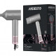 Фен Ardesto Pink Touch, 1600Вт, 2 скорости, 3темп.режимы, ионизация, диффузор, магнитные насадки, серый+розовый