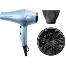 Фен Remington Shine Therapy PRO, 2200Вт, 3 режими, дифузор, іоніз-я, хол. обдув, блакитний