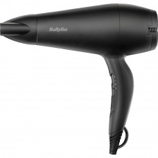 Фен Babyliss, 2000Вт, 2 режими, іонізація, хол. обдув, 2 насадки, чорний