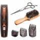 Триммер Remington Beard Kit, для бороды и усов, акум., насадок-2, ножницы, щетка в компл., титан.напил., коричневый