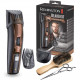 Триммер Remington Beard Kit, для бороды и усов, акум., насадок-2, ножницы, щетка в компл., титан.напил., коричневый