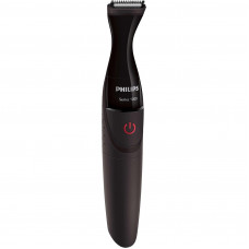 Триммер Philips Multigroom series 1000, для бороды и усов, 1хАА, насадок-4, сталь, черный