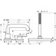 Змішувач для ванни Hansgrohe Tecturis S 73447000