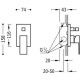 Змішувач для душової кабіни(душа) Tres Cuadro 106180