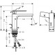Змішувач для раковини Hansgrohe Tecturis E 110 CoolStart 73014140