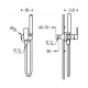 Гигиенический душ + смеситель Tres Loft 20522301