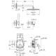 Душова система прихованого монтажу GROHE Eurocube Rainshower Mono 310 Cube 25238000