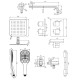 Душова система прихованого монтажу OMNIRES PARMA SYSPM17ACRB