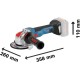 Болгарка (кутова шліфувальна) Bosch GWX 18V-10 SC (06017B0400)