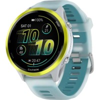 Смарт-годинник Garmin Forerunner 570 47mm Amp Yellow Aluminum w. Translucent Whitestone/Turquoise Band (010-02971-01)