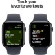 Смарт-годинник Apple Watch SE 2 GPS 44mm Midnight Aluminium Case w. Midnight Sport Band - S/M (MXEJ3/MXG13/MXGL3)