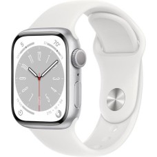 Смарт-годинник Apple Watch Series 8 GPS 45mm Silver Aluminum Case with White S. Band - M/L (MP6N3, MP6Q3)