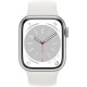 Смарт-годинник Apple Watch Series 8 GPS 45mm Silver Aluminum Case with White S. Band - M/L (MP6N3, MP6Q3)