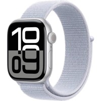 Смарт-часы Apple Watch Series 10 GPS 42mm Silver Aluminum Case w. Blue Cloud Sport Loop (MWWD3)