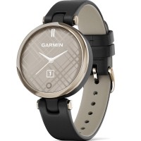 Смарт-часы Garmin Lily Classic Edition - Cream Gold Bezel w. Black Case and Italian L.r Band (010-02384-B1/A1)