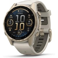 Смарт-часы Garmin Fenix 8 43mm AMOLED Sapphire Soft Gold w. Fog Gray/Dark Sandstone S. Band (010-02903-10/11/18)