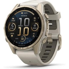 Смарт-годинник Garmin Fenix 8 43mm AMOLED Sapphire Soft Gold w. Fog Gray/Dark Sandstone S. Band (010-02903-10/11/18)