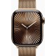 Смарт-годинник Apple Watch Series 10 GPS + Cellular 42mm Gold Titanium Case w. Gold Milanese Loop (MX083)