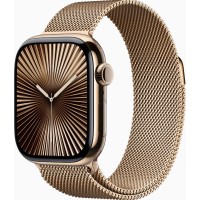 Смарт-часы Apple Watch Series 10 GPS + Cellular 42mm Gold Titanium Case w. Gold Milanese Loop (MX083)