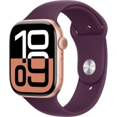 Смарт-годинник Apple Watch Series 10 GPS + Cellular 46mm Rose Gold Aluminum Case w. Plum S. Loop (MWY83)
