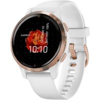 Смарт-годинник Garmin Venu 2S Rose Gold Bezel with White Case and Silicone Band (010-02429-13/03)