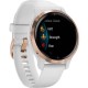 Смарт-годинник Garmin Venu 2S Rose Gold Bezel with White Case and Silicone Band (010-02429-13/03)