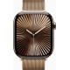 Смарт-годинник Apple Watch Series 10 GPS + Cellular 46mm Gold Titanium Case w. Gold Milanese Loop - S/M (MC7T4)