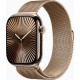 Смарт-годинник Apple Watch Series 10 GPS + Cellular 46mm Gold Titanium Case w. Gold Milanese Loop - S/M (MC7T4)