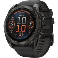 Смарт-годинник Garmin Fenix 8 51mm AMOLED Sapphire Carbon Gray DLC Titanium w. Black/Pebble Gray S. Band (010-02905-20/21/