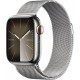 Смарт-годинник Apple Watch Series 9 GPS + Cellular 41mm Silver S. Steel Case w. Silver Milanese Loop (MRJ43)