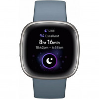 Смарт-часы Fitbit Versa 4 Waterfall Blue/Platinum (FB523SRAG)