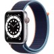Смарт-годинник Apple Watch SE GPS + Cellular 44mm Silver Aluminum Case w. Deep Navy Sport L. (MYEN2)