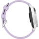 Смарт-годинник Garmin Lily 2 Active Silver with Purple Jasmine Silicone Band (010-02891-01)