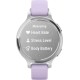 Смарт-годинник Garmin Lily 2 Active Silver with Purple Jasmine Silicone Band (010-02891-01)