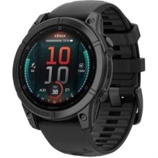 Смарт-годинник Garmin Fenix E 47mm AMOLED Slate Gray Steel with Black Silicone Band (010-03025-03/01/13)