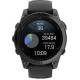 Смарт-годинник Garmin Fenix E 47mm AMOLED Slate Gray Steel with Black Silicone Band (010-03025-03/01/13)