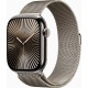 Смарт-годинник Apple Watch Series 10 GPS + Cellular 46mm Natural Titanium Case w. Natural Milanese Loop - S/M (MC7Q4)