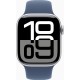 Смарт-годинник Apple Watch Series 10 GPS + Cellular 42mm Silver Alu. Case w. Denim Sport Band - S/M (MWX33)