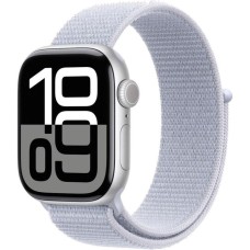 Смарт-годинник Apple Watch Series 10 GPS + Cellular 42mm Silver Aluminum Case w. Blue Cloud S. Loop (MWX53)
