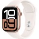 Смарт-годинник Apple Watch Series 10 GPS 42mm Rose Gold Alu. Case w. Light Blush Sport Band - S/M (MWWH3)