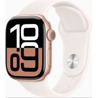 Смарт-годинник Apple Watch Series 10 GPS + Cellular 42mm Rose Gold Alu. Case w. Light Blush Sport Band - M/L (MWXA3)