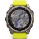 Смарт-годинник Garmin Fenix 8 51mm Solar Sapphire Titanium w. Amp Yellow/Graphite Silicone Band (010-02907-20/21)