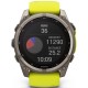 Смарт-годинник Garmin Fenix 8 51mm Solar Sapphire Titanium w. Amp Yellow/Graphite Silicone Band (010-02907-20/21)