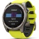 Смарт-годинник Garmin Fenix 8 47mm Solar Sapphire Titanium w. Amp Yellow/Graphite Silicone Band (010-02906-20/21)
