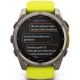 Смарт-годинник Garmin Fenix 8 47mm Solar Sapphire Titanium w. Amp Yellow/Graphite Silicone Band (010-02906-20/21)