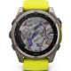 Смарт-годинник Garmin Fenix 8 47mm Solar Sapphire Titanium w. Amp Yellow/Graphite Silicone Band (010-02906-20/21)